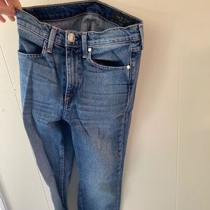 Rag & Bone Gold Cuffed Jeans size 24